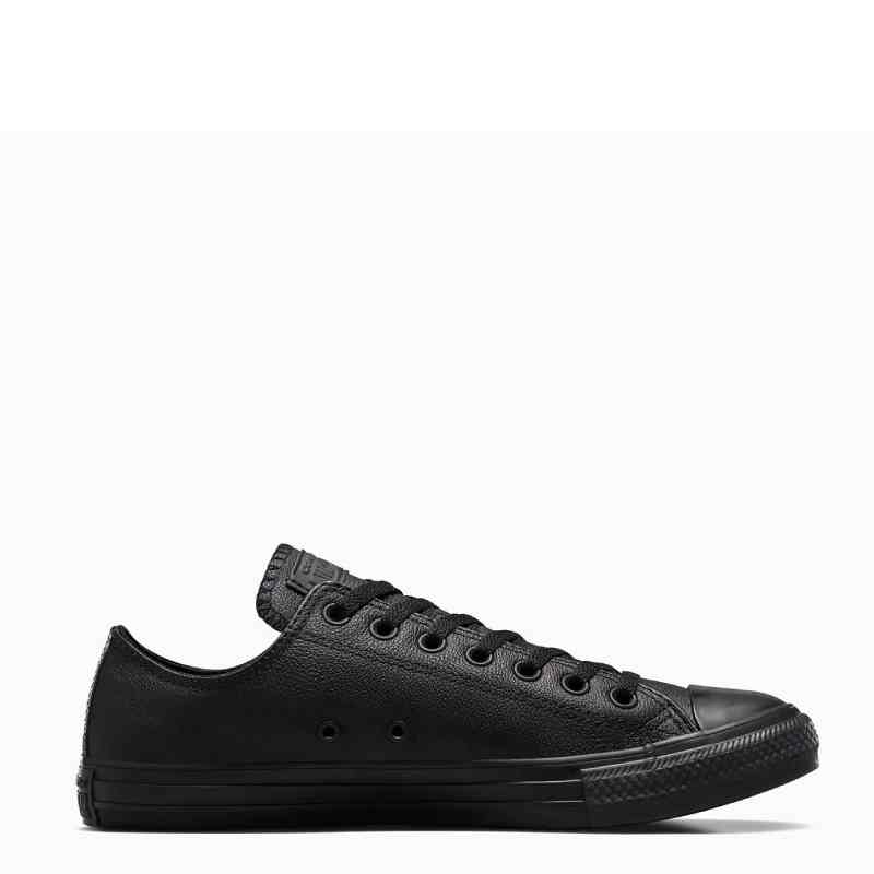  Converse Chuck Taylor All Star Leather Low Top Black Mono