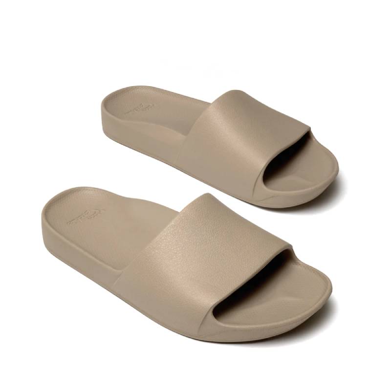 ARCHIES SLIDE TAUPE - The Shoe Merchant