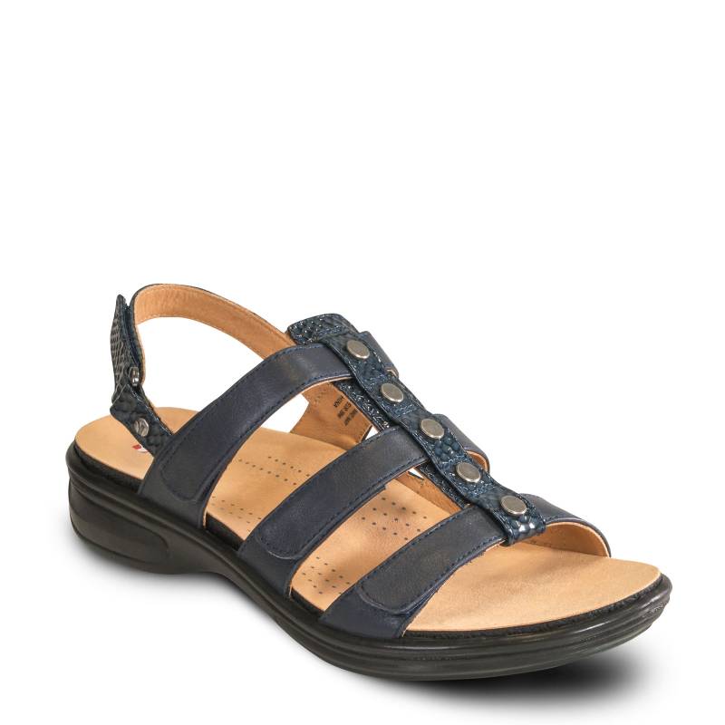 LADIES-SANDALS - TOLEDO NAVY SNAKE