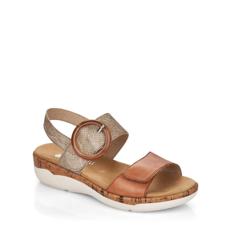 Rieker R6853 Tan Multi Sandal