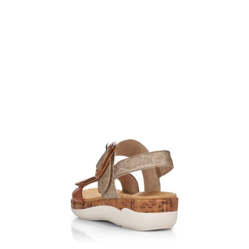 Rieker R6853 Tan Multi Sandal