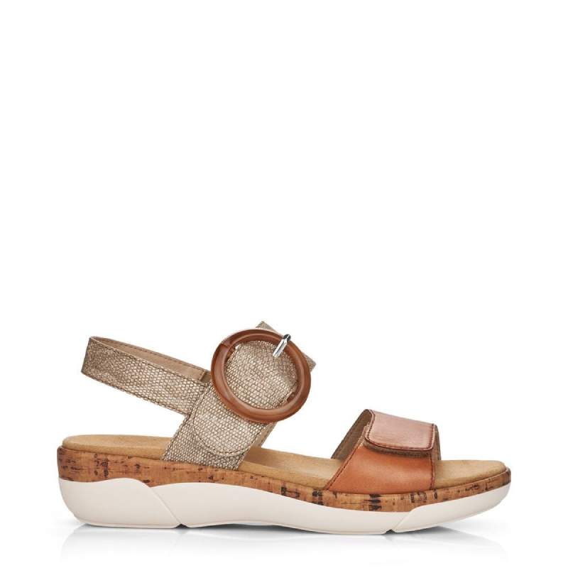 Rieker R6853 Tan Multi Sandal