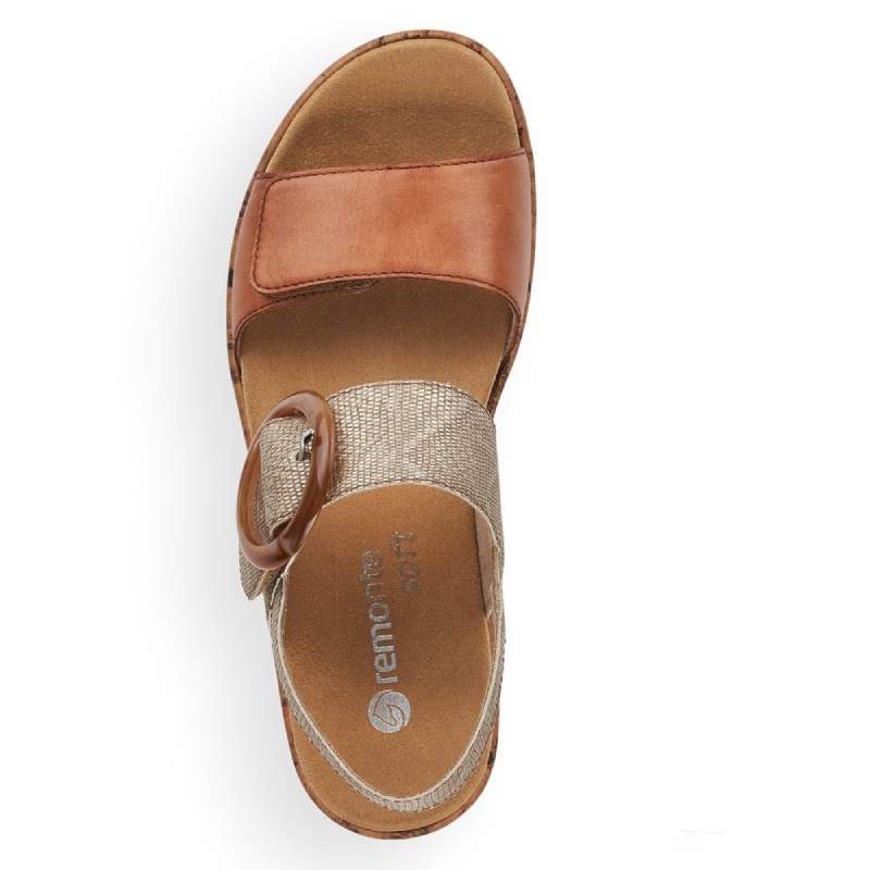 Rieker R6853 Tan Multi Sandal